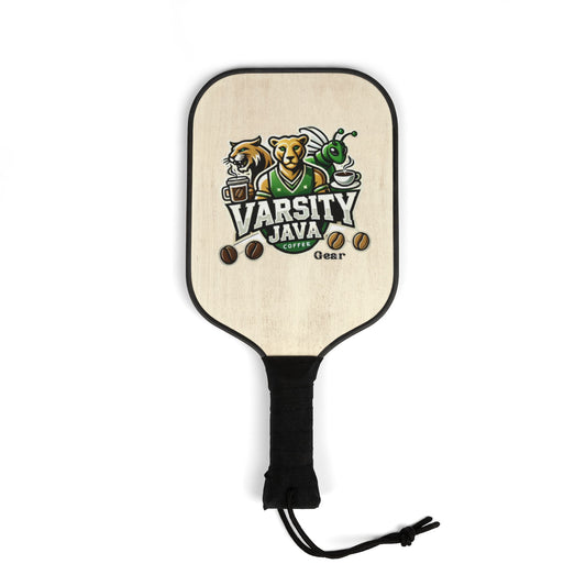 Pickleball Paddle Set, Fun Sports Gift for Pickleball Lovers, Unique Pickleball Gear, Varsity Java Design, Outdoor Game Essentials