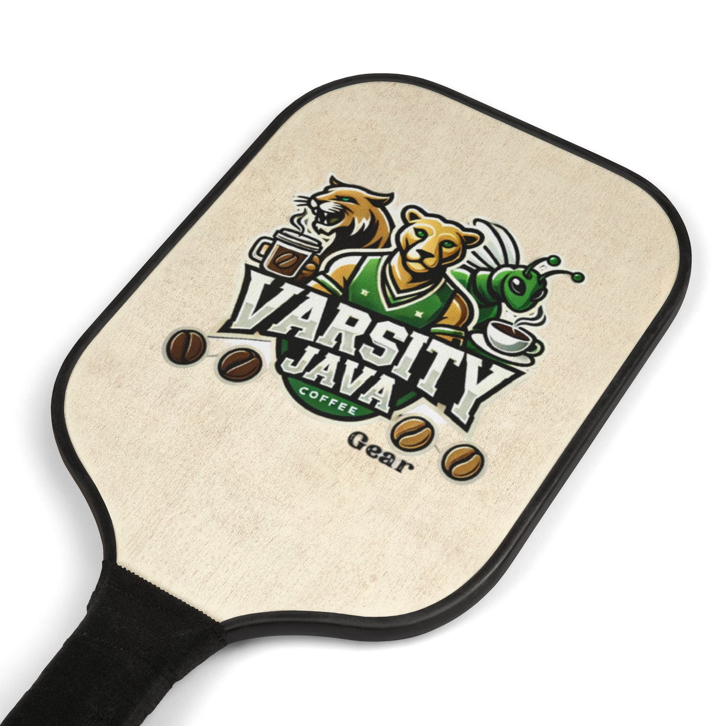 Pickleball Paddle Set, Fun Sports Gift for Pickleball Lovers, Unique Pickleball Gear, Varsity Java Design, Outdoor Game Essentials